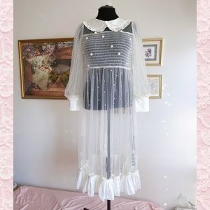 Etsuna Otauka Japanese Lolita sheer dress